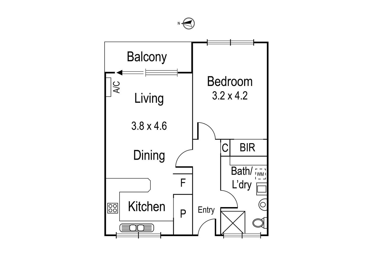 Floorplan of Homely apartment listing, 6/29 St Elmo Road, Ivanhoe VIC 3079