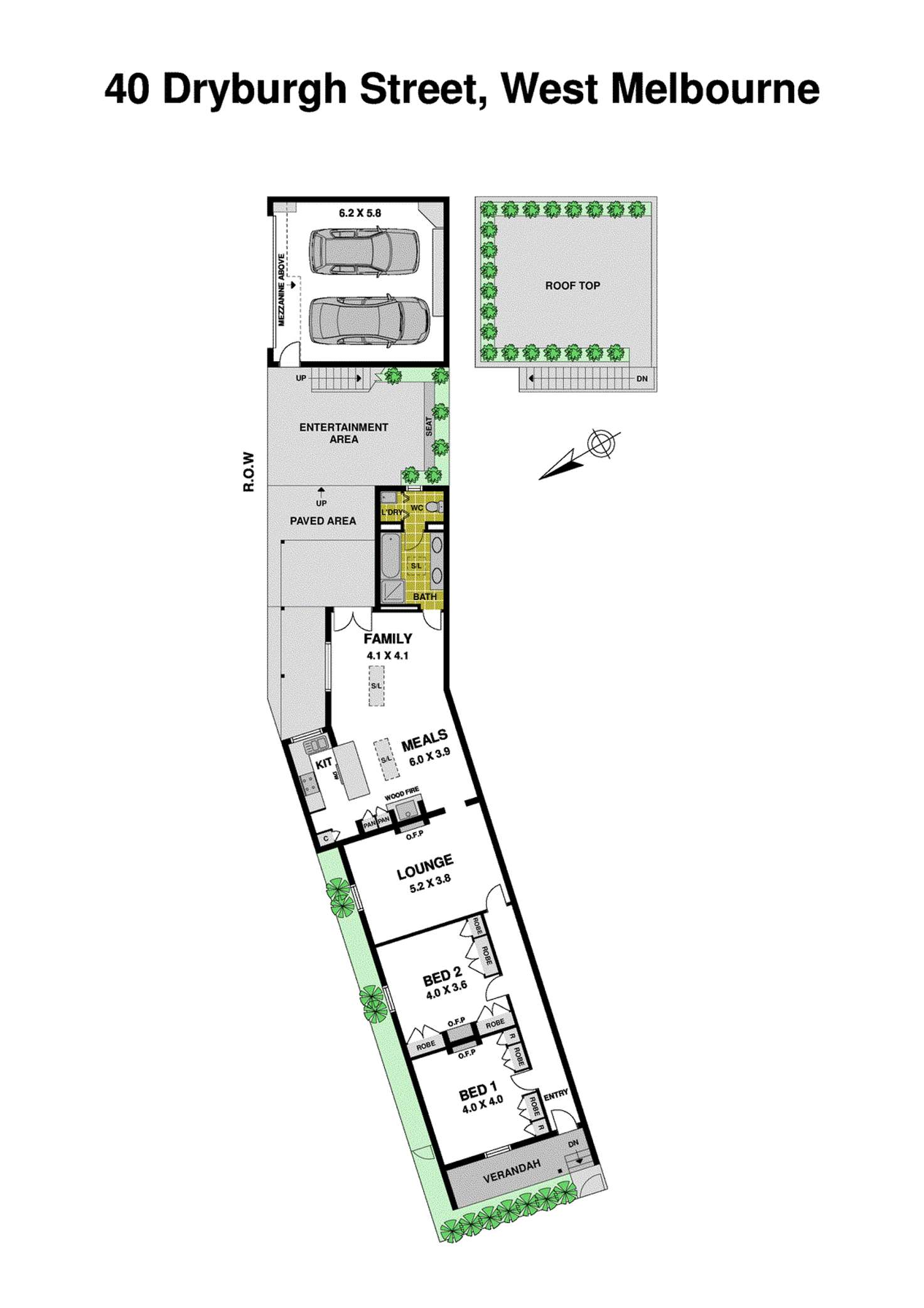 Floorplan of Homely house listing, 40 Dryburgh Street, West Melbourne VIC 3003