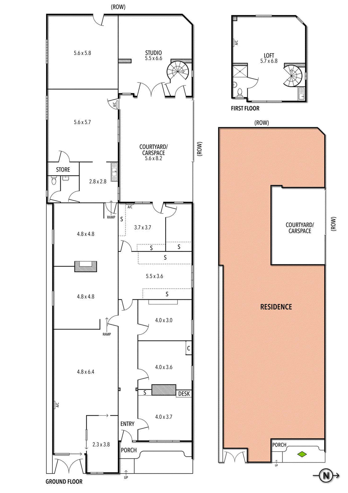 Floorplan of Homely house listing, 21-23 Amess Street, Carlton North VIC 3054