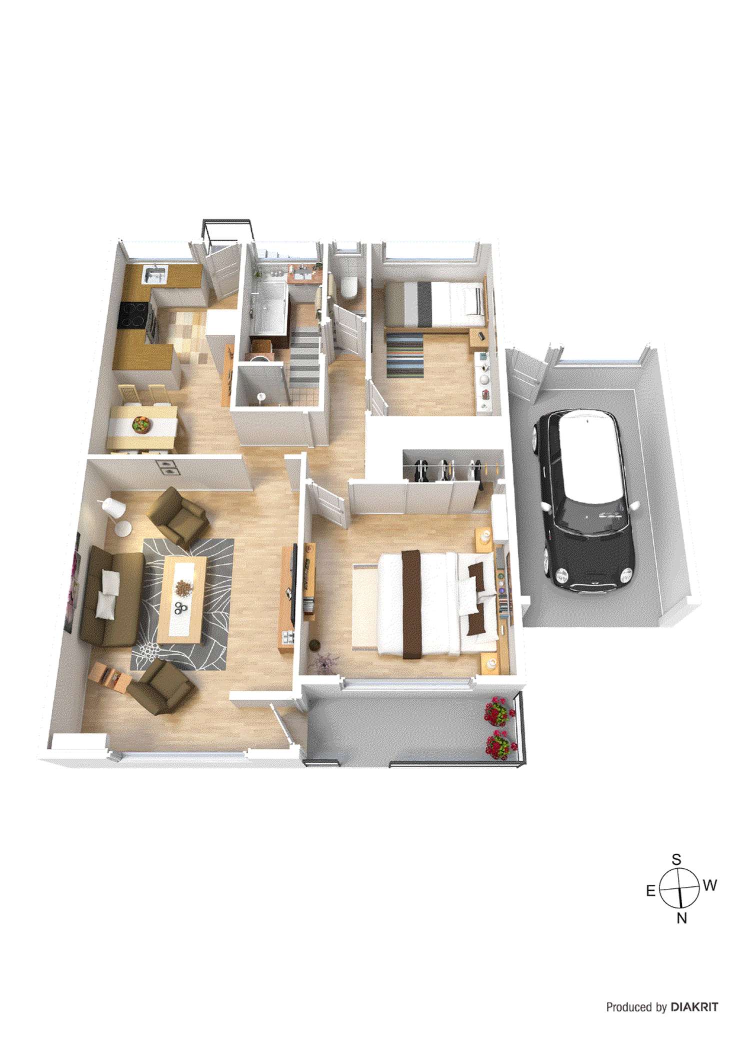 Floorplan of Homely unit listing, 2/7 La Frank Street, Burwood VIC 3125