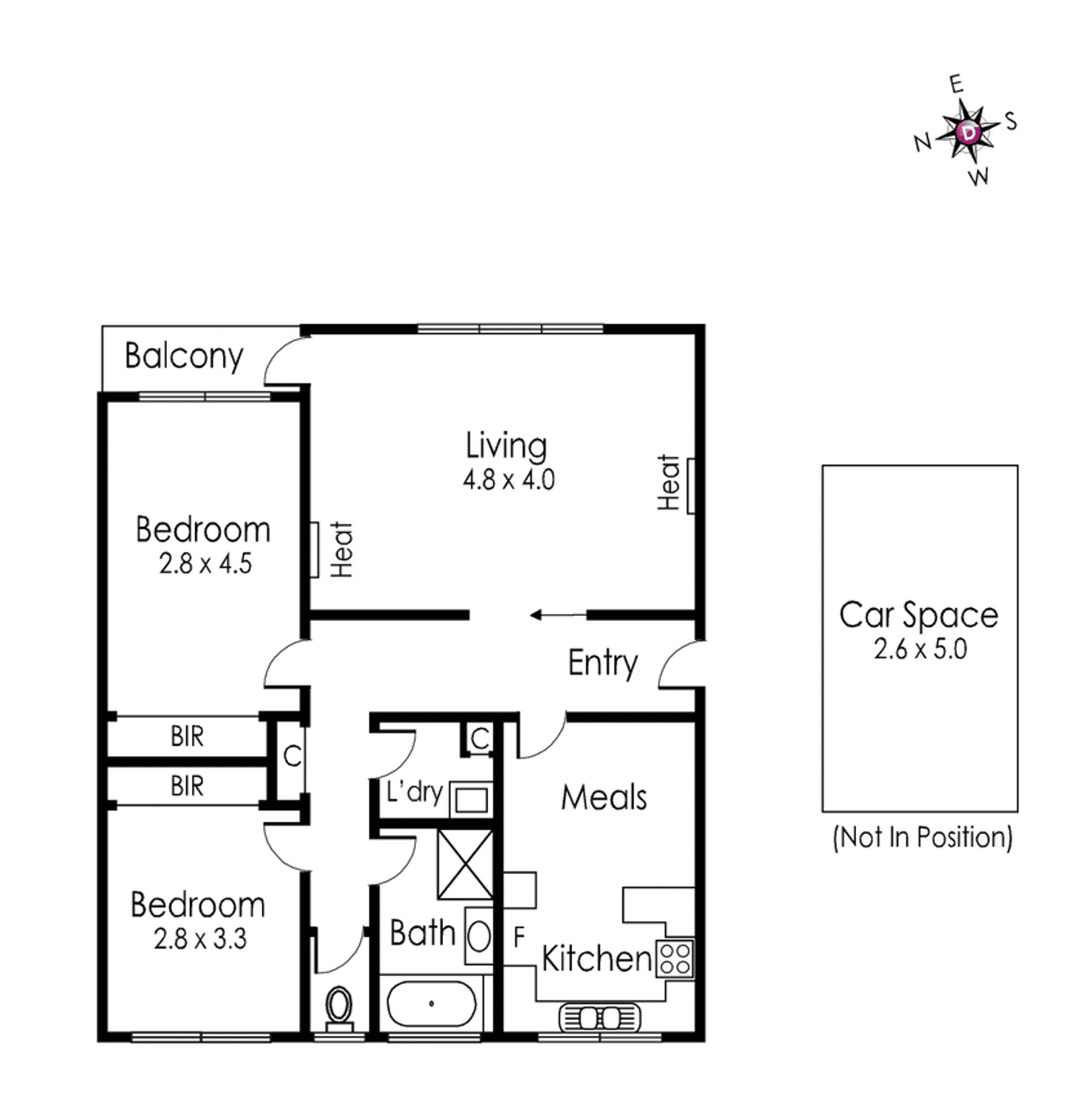 Floorplan of Homely apartment listing, 8/109 Riversdale Road, Hawthorn VIC 3122