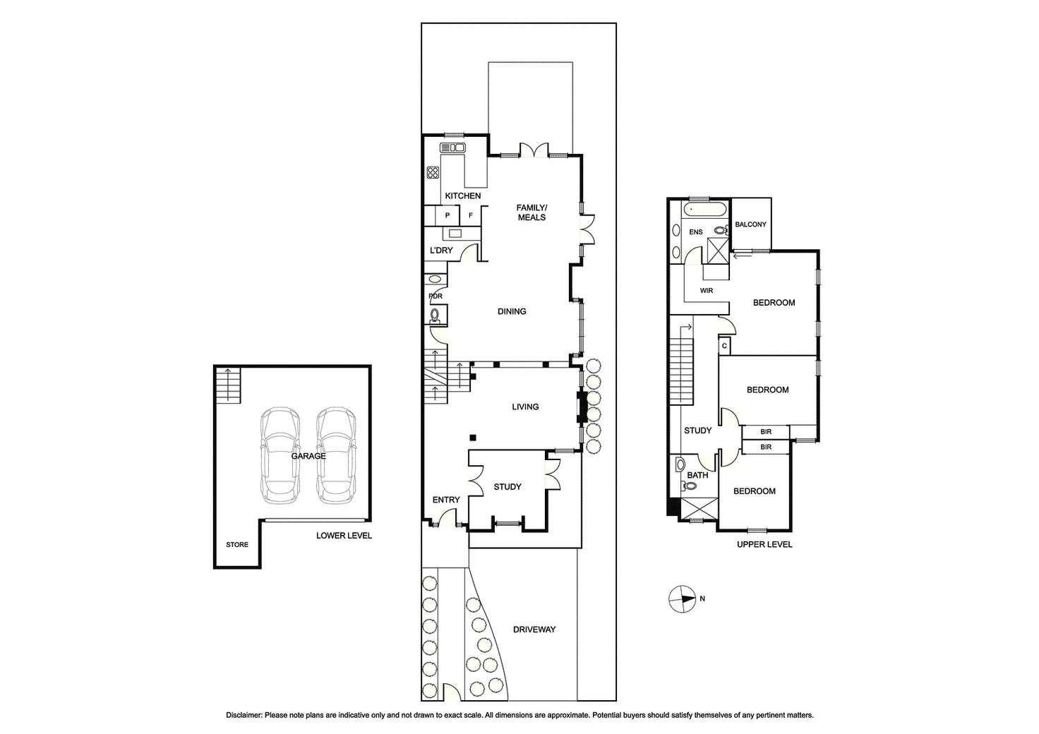 Floorplan of Homely townhouse listing, 15A Foote Street, Brighton VIC 3186