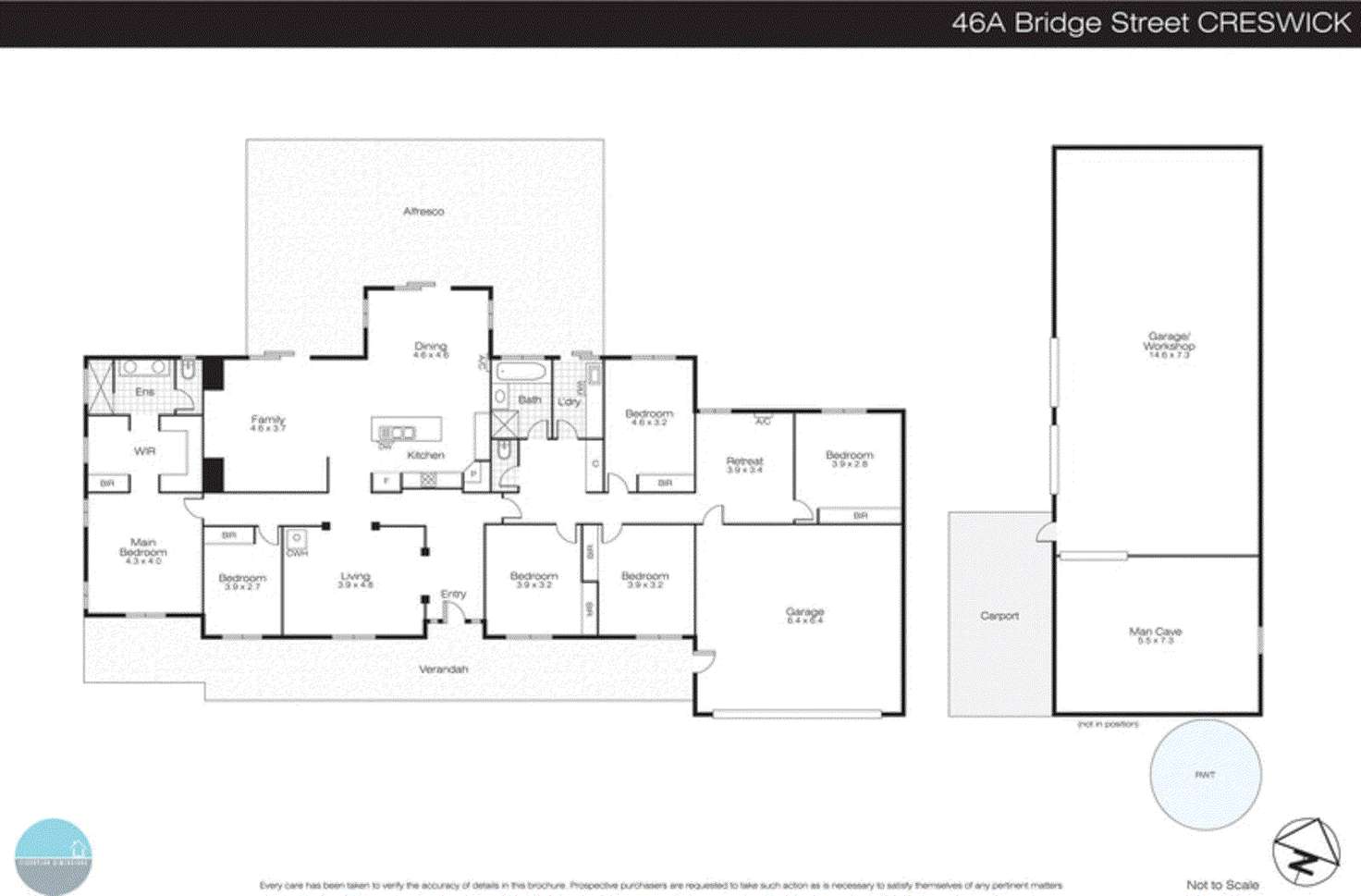 Floorplan of Homely house listing, 46A Bridge Street, Creswick VIC 3363