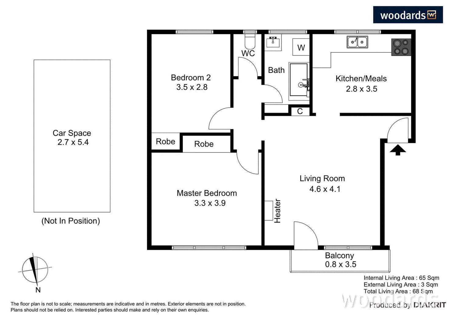 Floorplan of Homely apartment listing, 7/44 Elphin Grove, Hawthorn VIC 3122