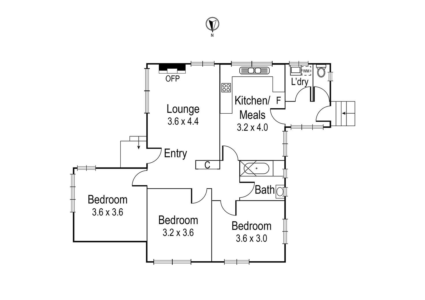 Floorplan of Homely house listing, 53 McEwan Road, Heidelberg Heights VIC 3081