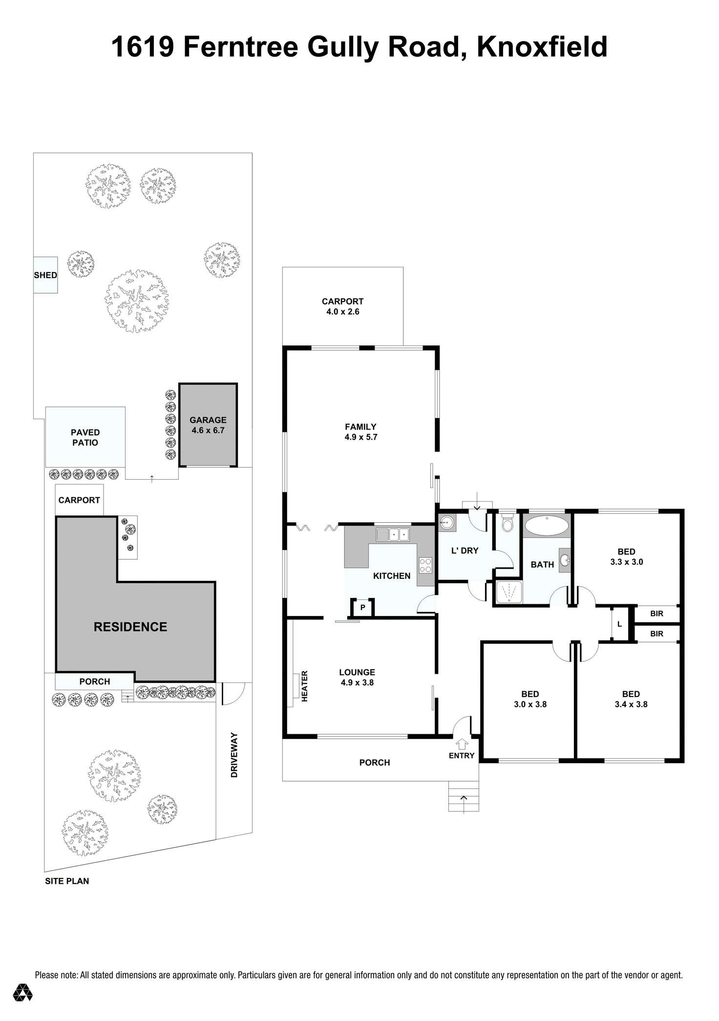 Floorplan of Homely house listing, 1619 Ferntree Gully Road, Knoxfield VIC 3180