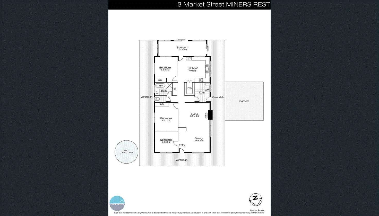 Floorplan of Homely house listing, 3 Market Street, Miners Rest VIC 3352