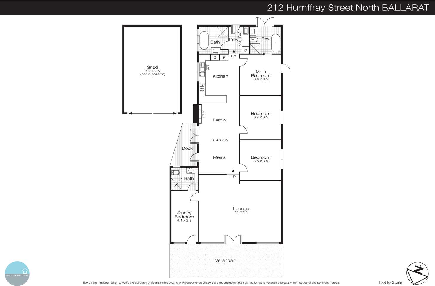 Floorplan of Homely house listing, 212 Humffray Street North, Ballarat East VIC 3350