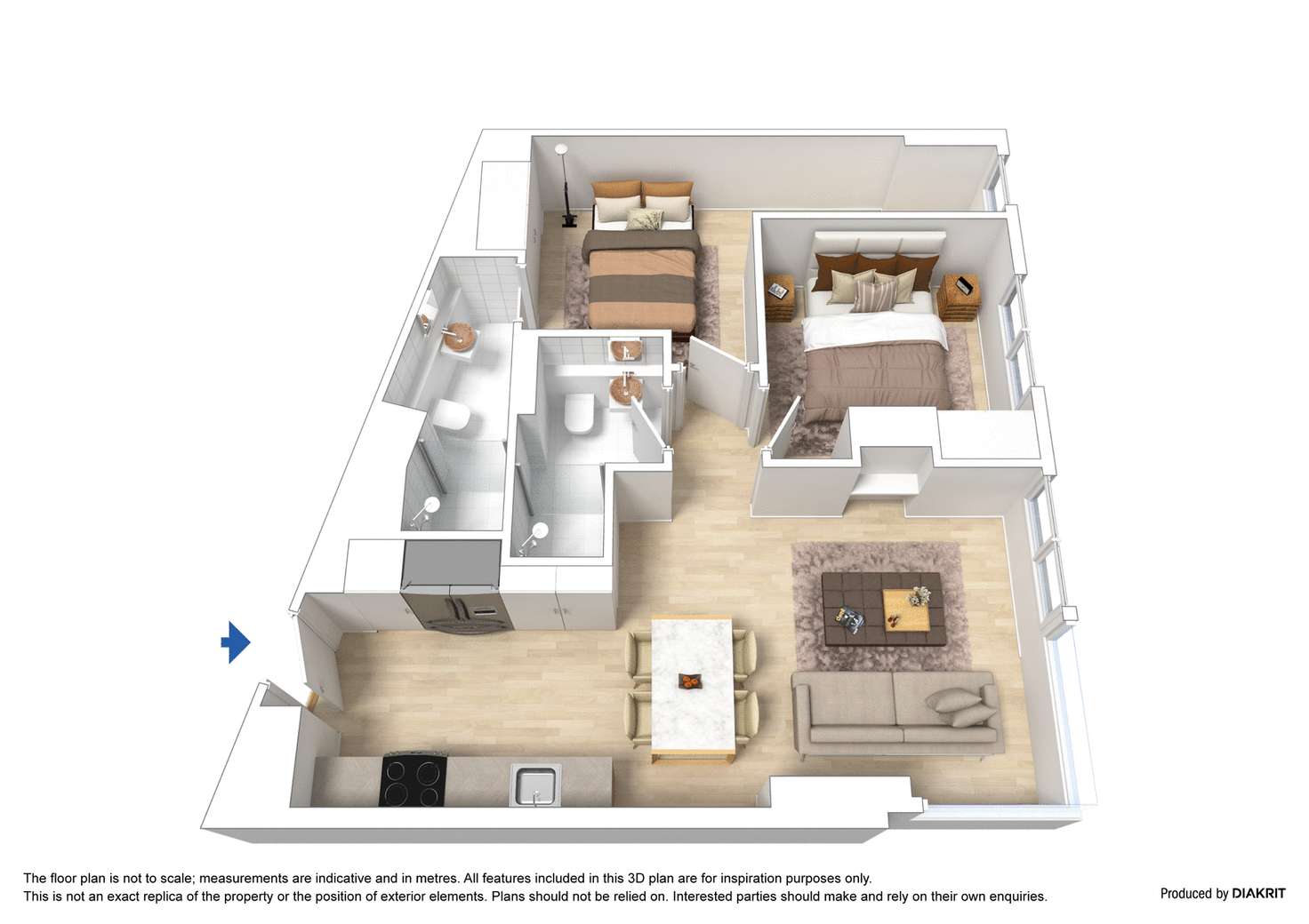 Floorplan of Homely apartment listing, 1603/28 Bouverie Street, Carlton VIC 3053