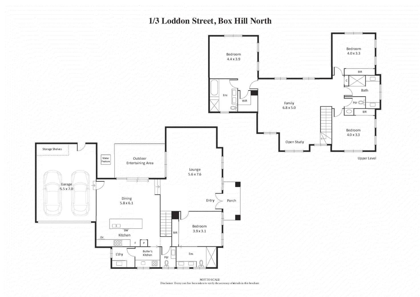 Floorplan of Homely townhouse listing, 1/3 Loddon Street, Box Hill North VIC 3129