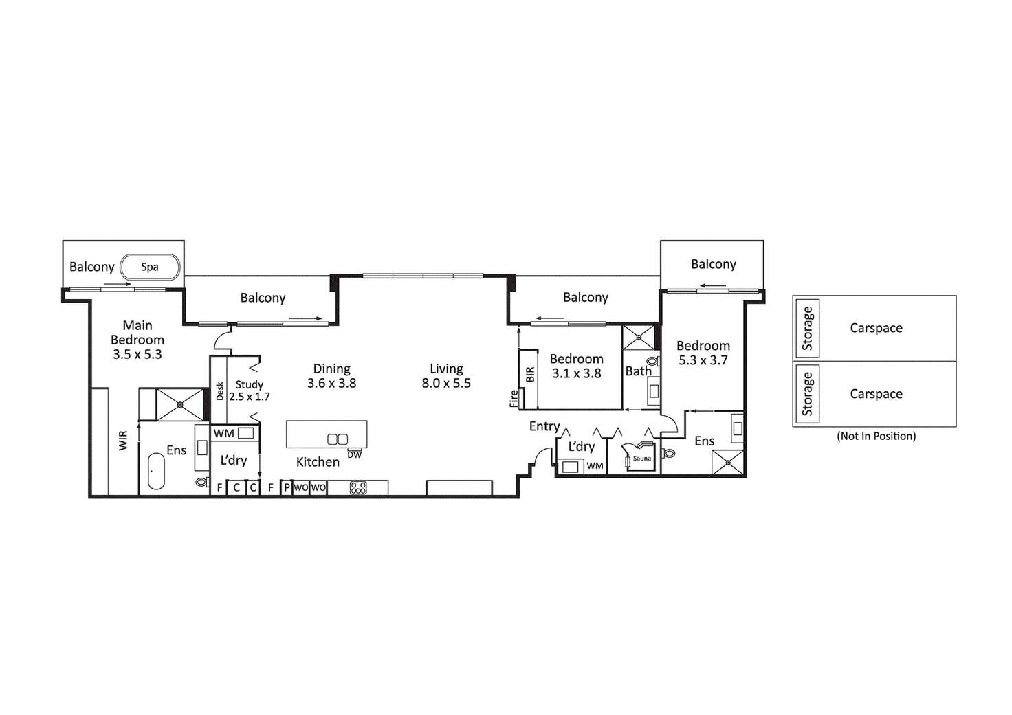 Floorplan of Homely apartment listing, 13/53 New Street, Brighton VIC 3186