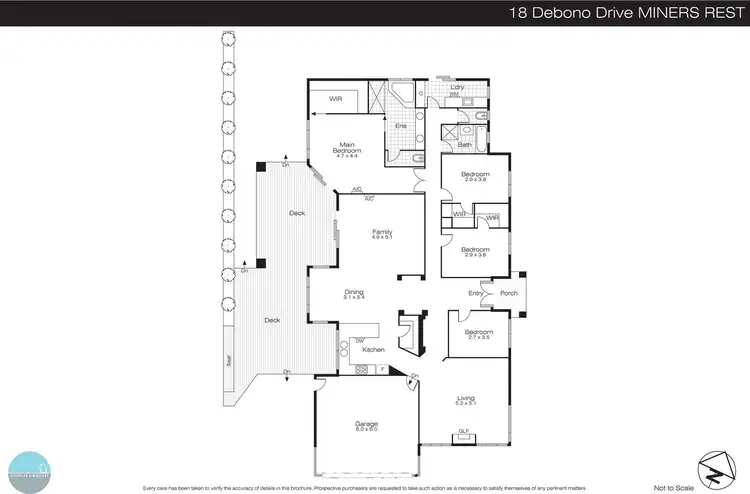 Floorplan of Homely house listing, 18 Debono Drive, Miners Rest VIC 3352