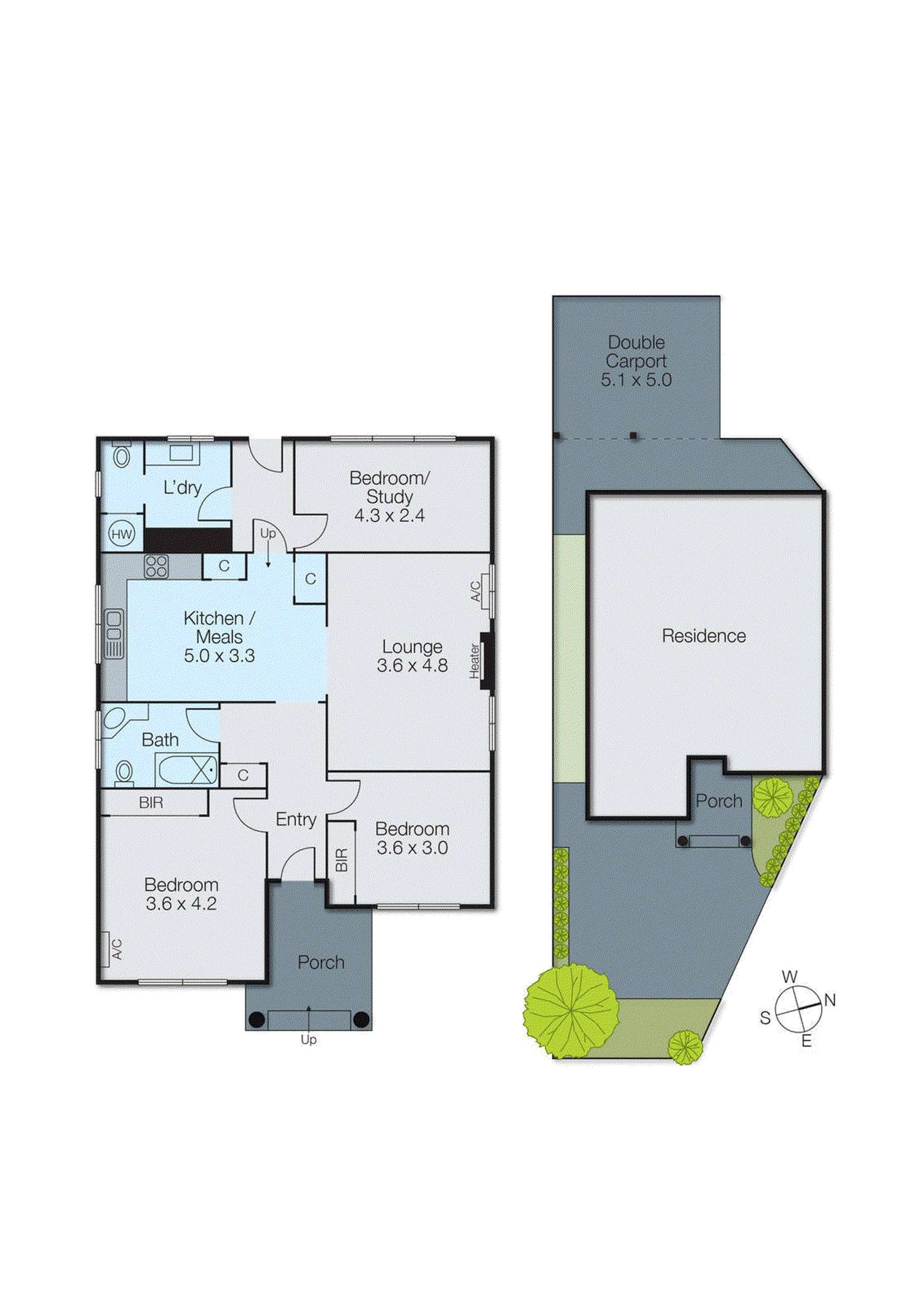 Floorplan of Homely unit listing, 1/3 Stradbroke Street, Oakleigh South VIC 3167