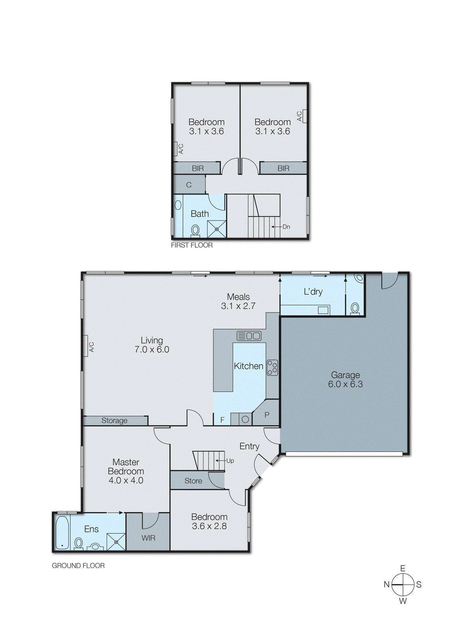 Floorplan of Homely townhouse listing, 2/47 Oak Hill Road, Mount Waverley VIC 3149
