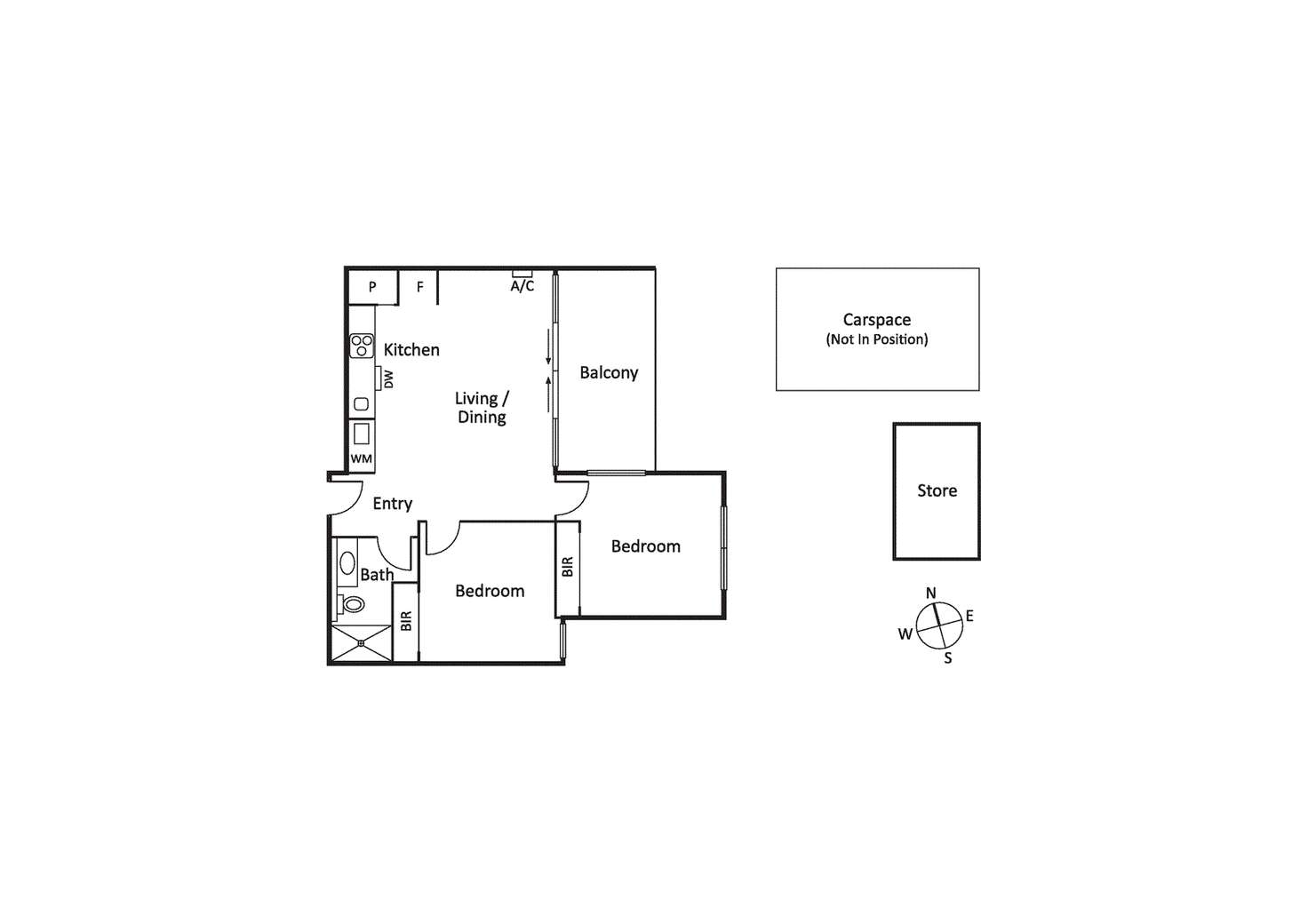 Floorplan of Homely apartment listing, 203/386 Hampton Street, Hampton VIC 3188