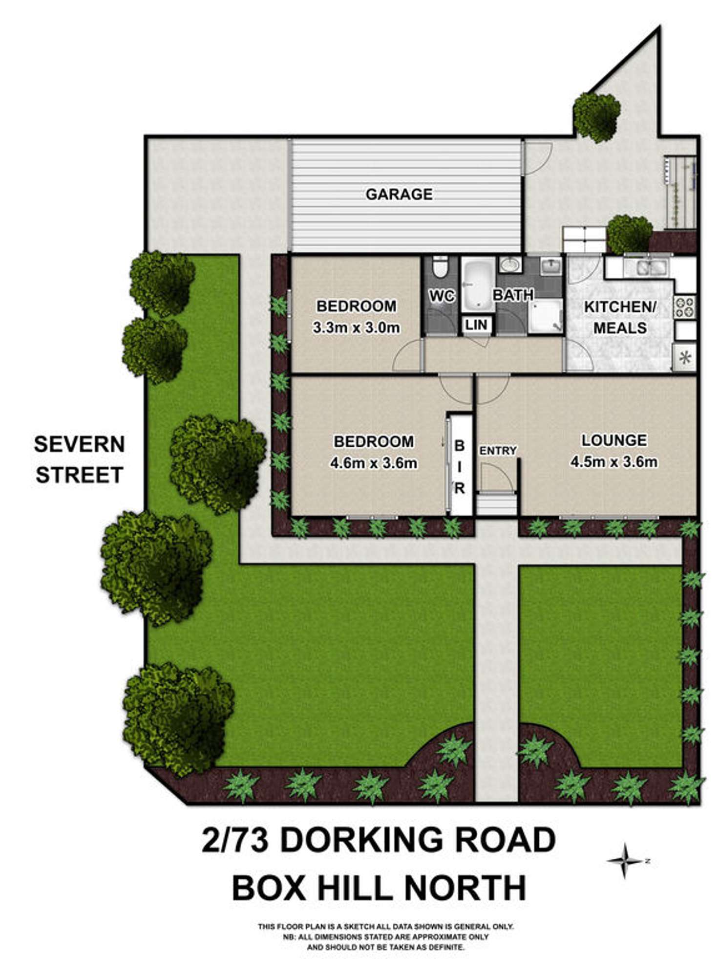 Floorplan of Homely unit listing, 2/73 Dorking Road, Box Hill North VIC 3129