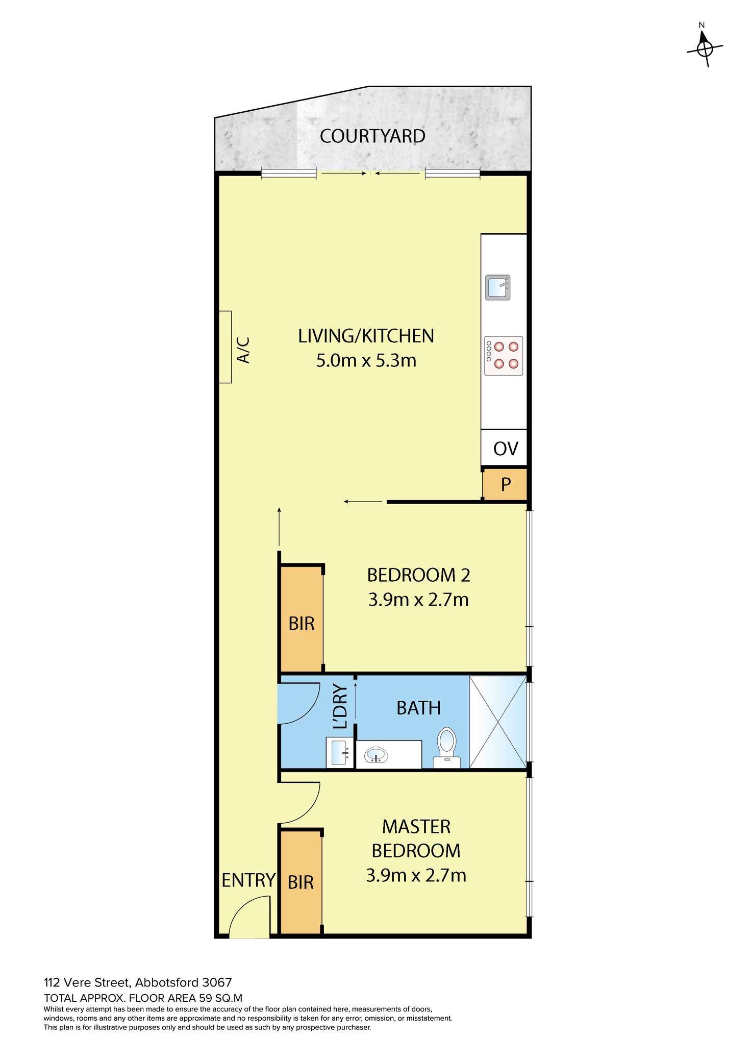 Floorplan of Homely apartment listing, G05/112-120 Vere Street, Abbotsford VIC 3067