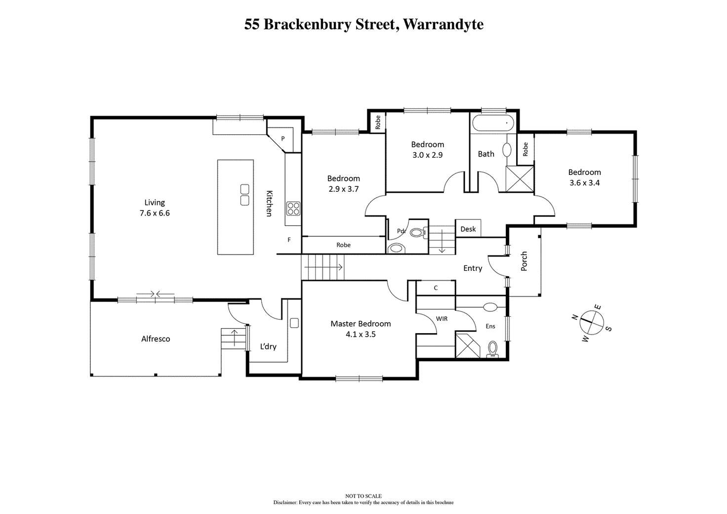 Floorplan of Homely house listing, 55 Brackenbury Street, Warrandyte VIC 3113