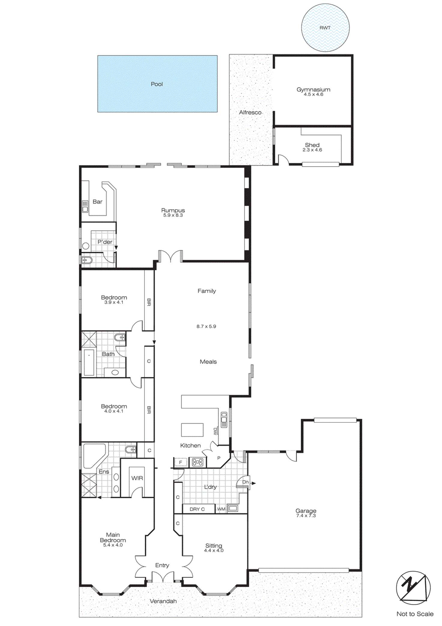 Floorplan of Homely house listing, 1909 Sturt Street, Alfredton VIC 3350