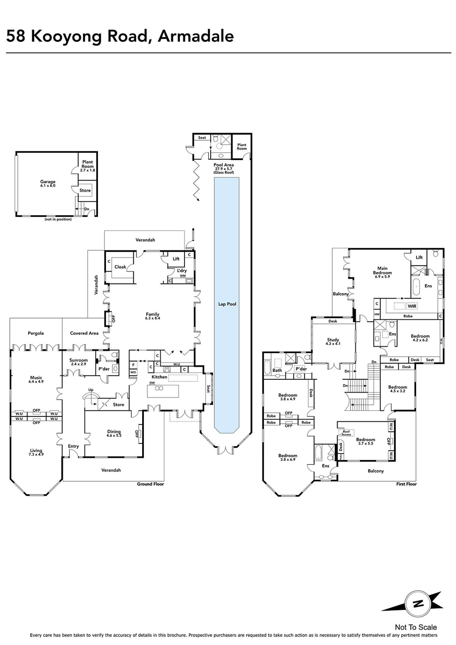 Floorplan of Homely house listing, 58 Kooyong Road, Armadale VIC 3143