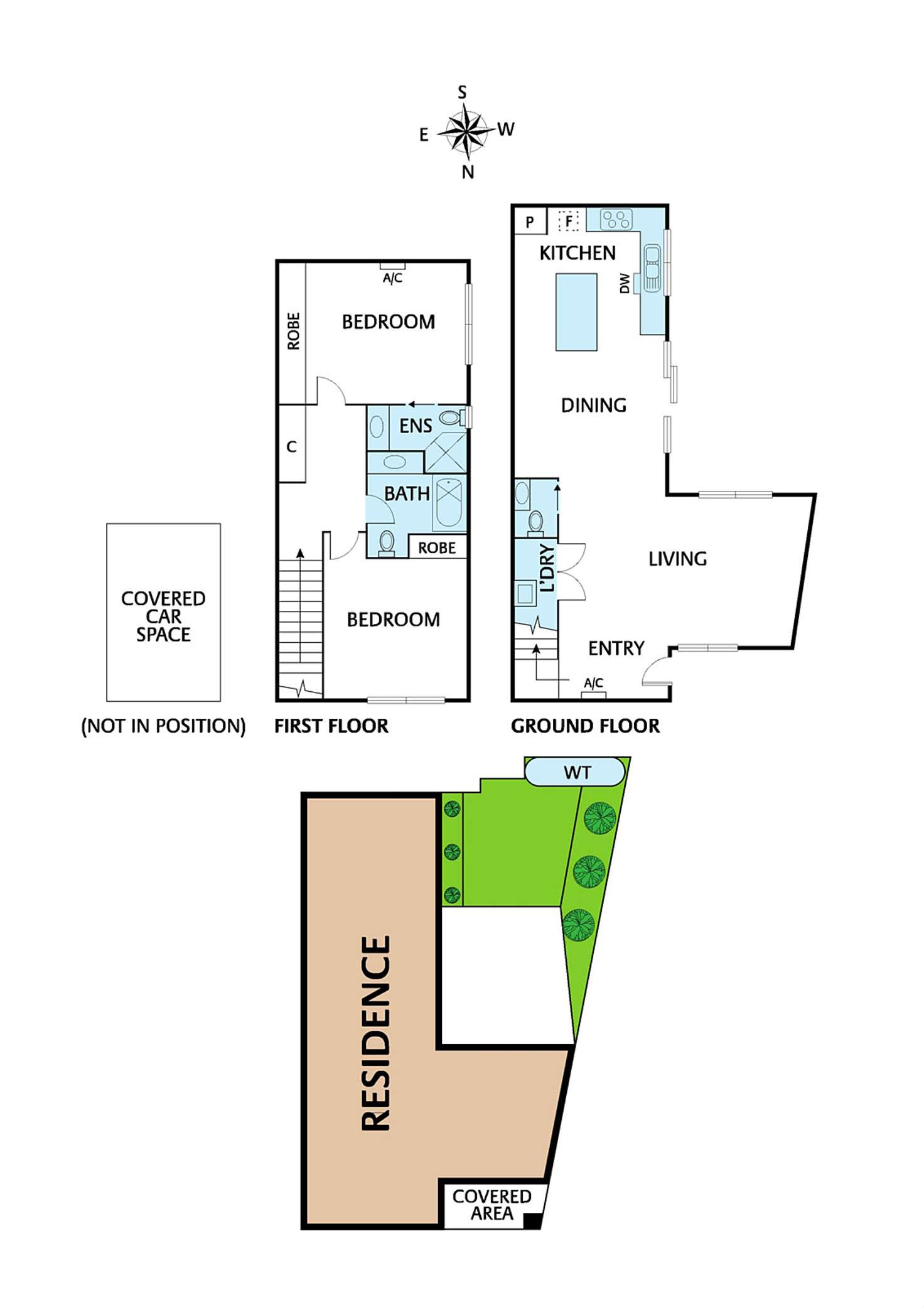 Floorplan of Homely townhouse listing, 5/30 Scott Grove, Kingsbury VIC 3083