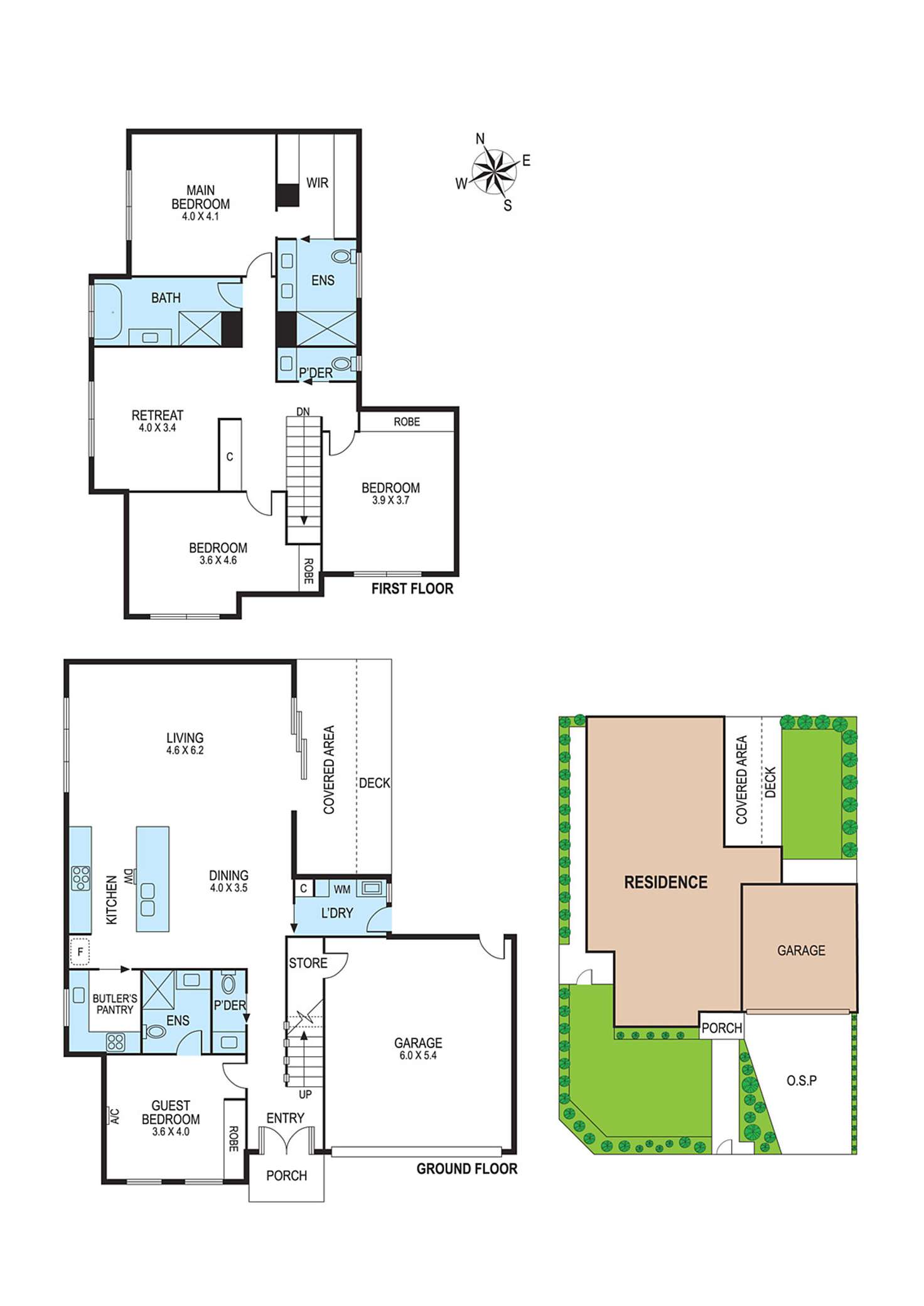 Floorplan of Homely townhouse listing, 1/53 Mawby Road, Bentleigh East VIC 3165