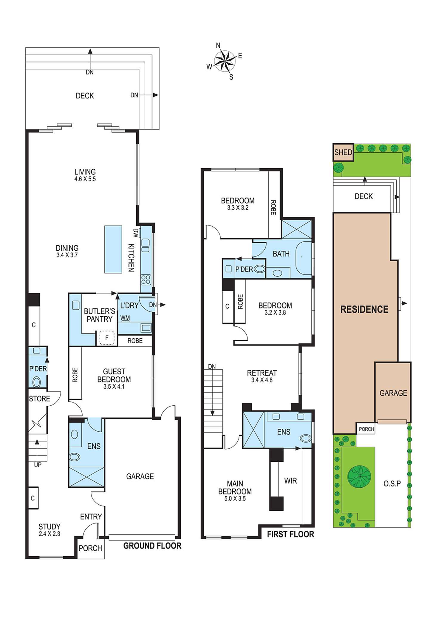 Floorplan of Homely townhouse listing, 73B Stockdale Avenue, Bentleigh East VIC 3165