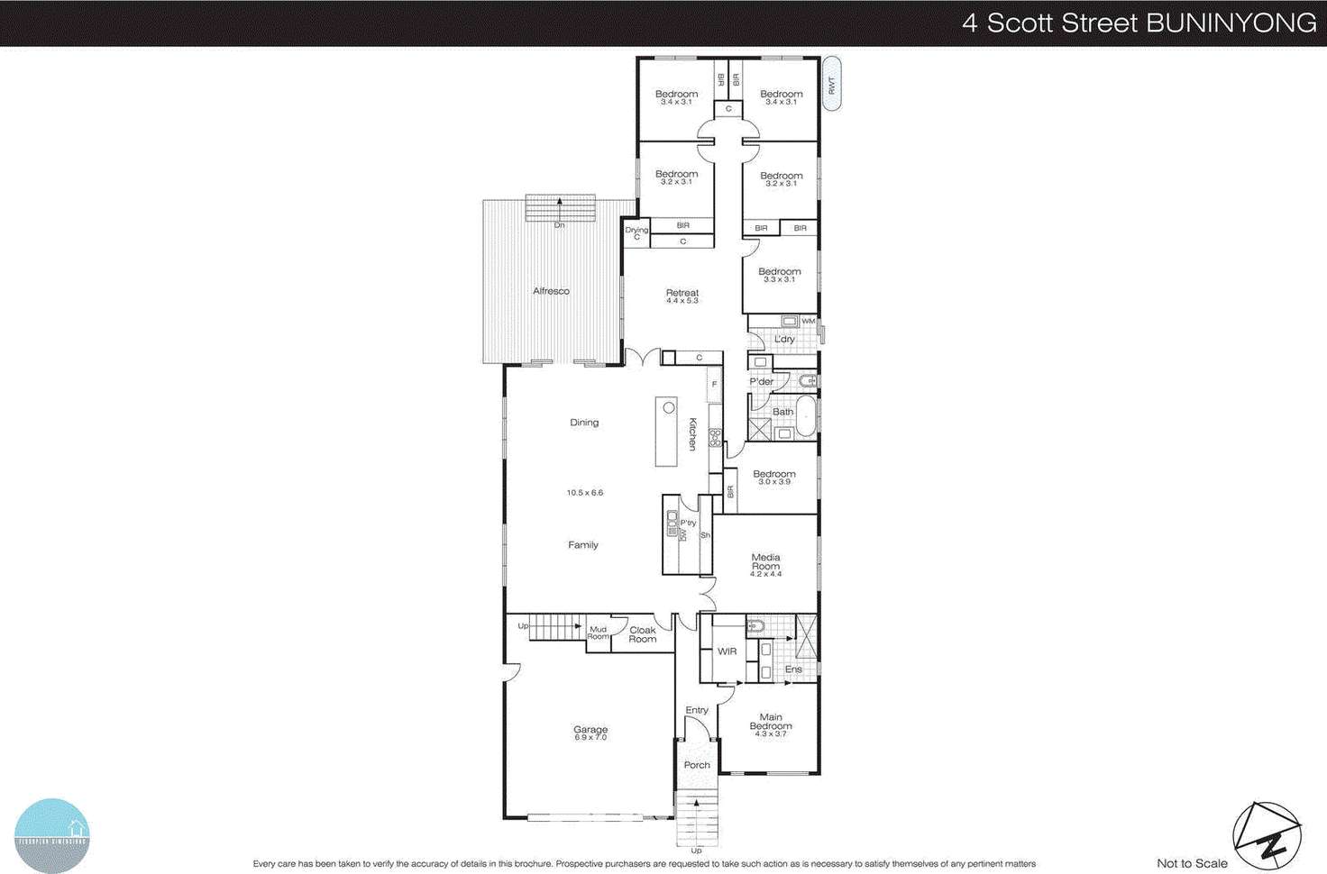 Floorplan of Homely house listing, 4 Scott Street, Buninyong VIC 3357