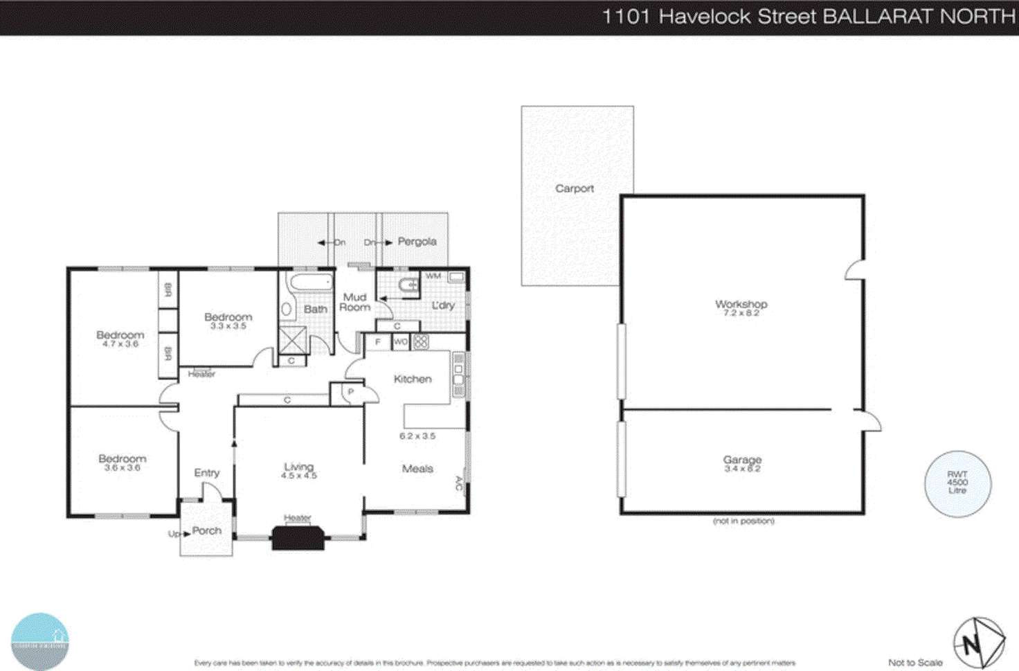 Floorplan of Homely house listing, 1101 Havelock Street, Ballarat North VIC 3350