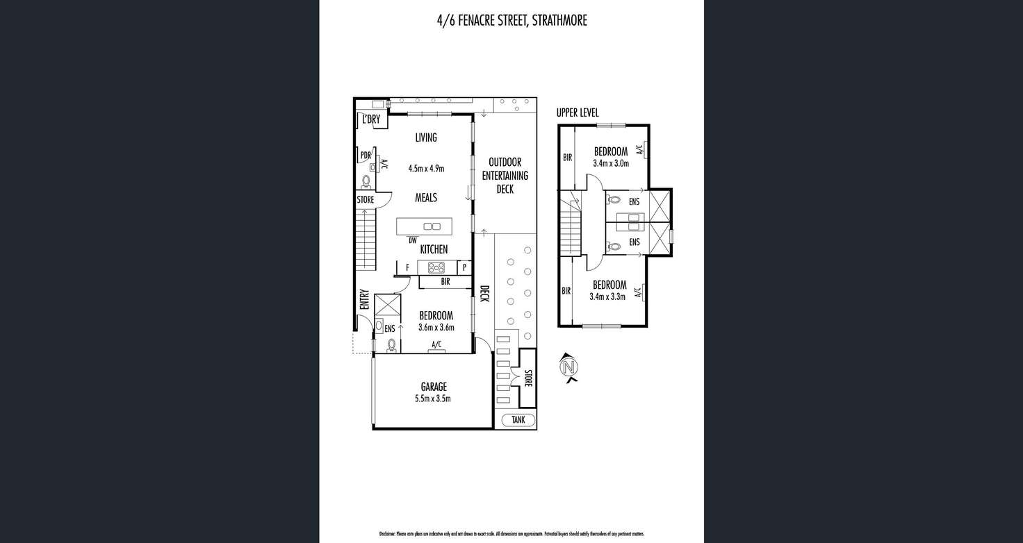 Floorplan of Homely townhouse listing, 4/6 Fenacre  Street, Strathmore VIC 3041