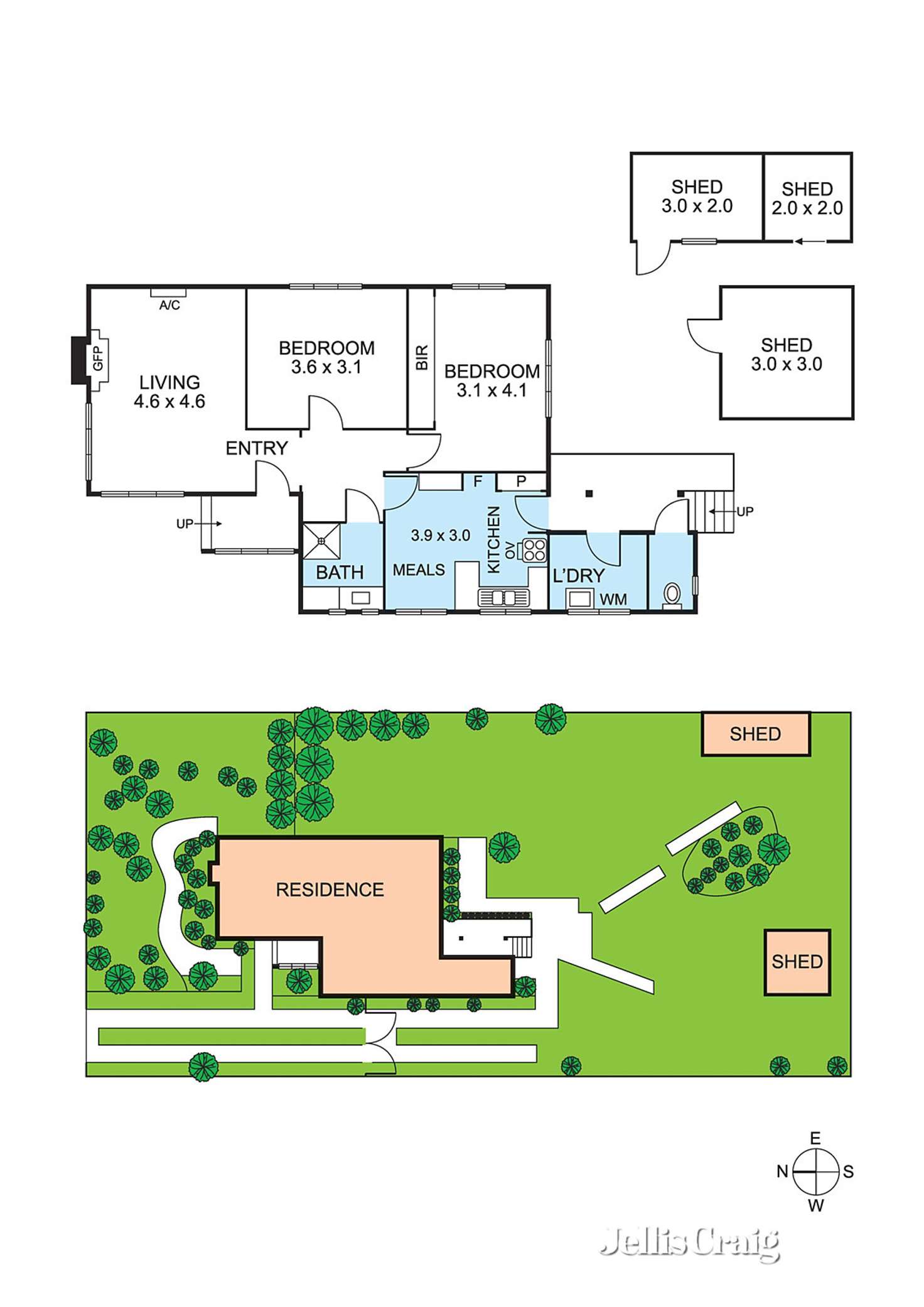 Floorplan of Homely house listing, 39 Collins Street, Heidelberg Heights VIC 3081