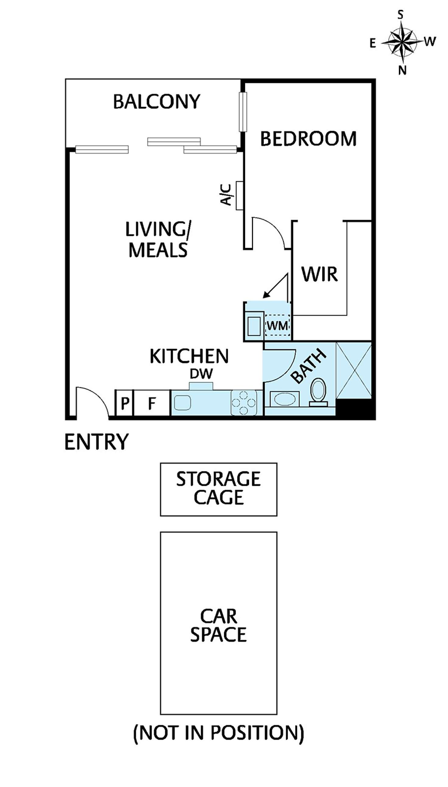 Floorplan of Homely apartment listing, 504/9 Robert Street, Collingwood VIC 3066