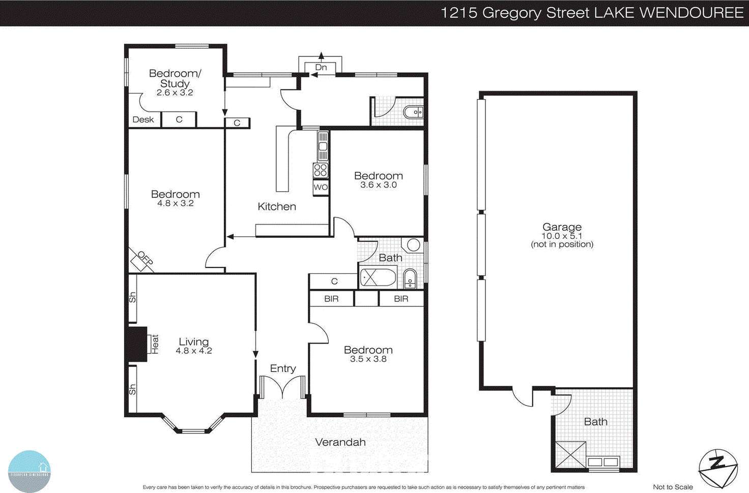 Floorplan of Homely house listing, 1215 Gregory Street, Lake Wendouree VIC 3350