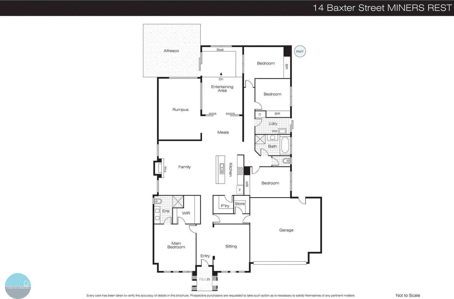 Floorplan of Homely house listing, 14 Baxter Street, Miners Rest VIC 3352