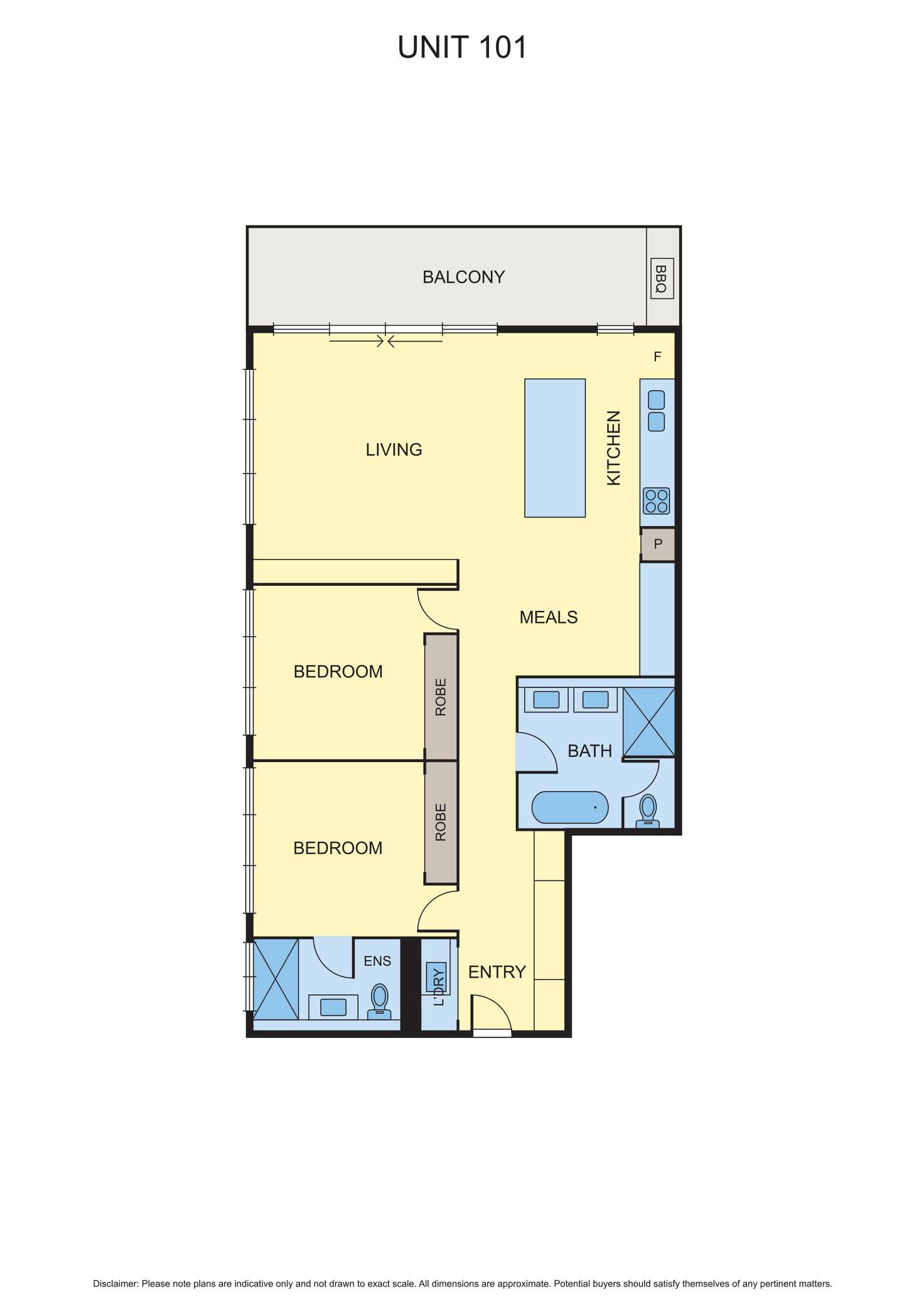 Floorplan of Homely apartment listing, 101/809 Rathdowne Street, Carlton North VIC 3054