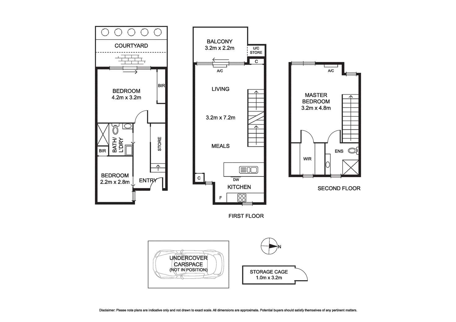Floorplan of Homely townhouse listing, 7/235 Dandenong Road, Windsor VIC 3181