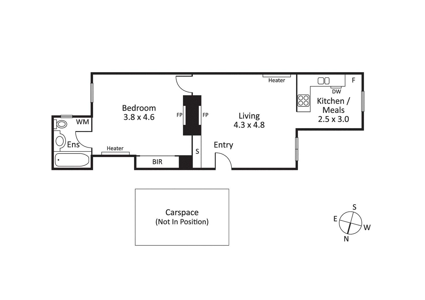 Floorplan of Homely apartment listing, 5/45-47 Gipps Street, East Melbourne VIC 3002