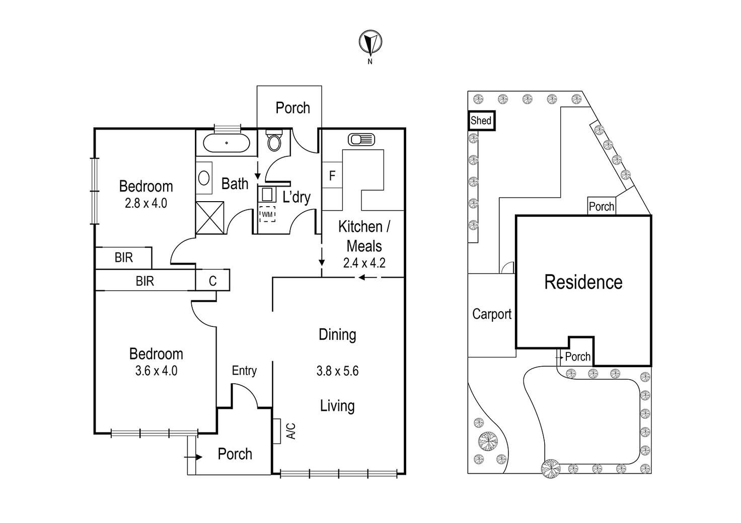 Floorplan of Homely unit listing, 55 Green Street, Ivanhoe VIC 3079