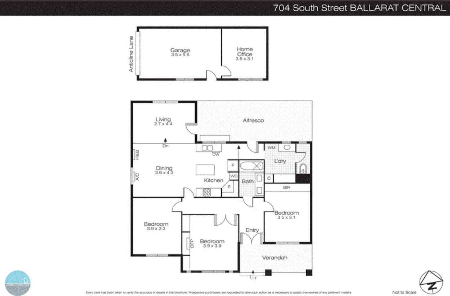 Floorplan of Homely house listing, 704 South Street, Ballarat Central VIC 3350