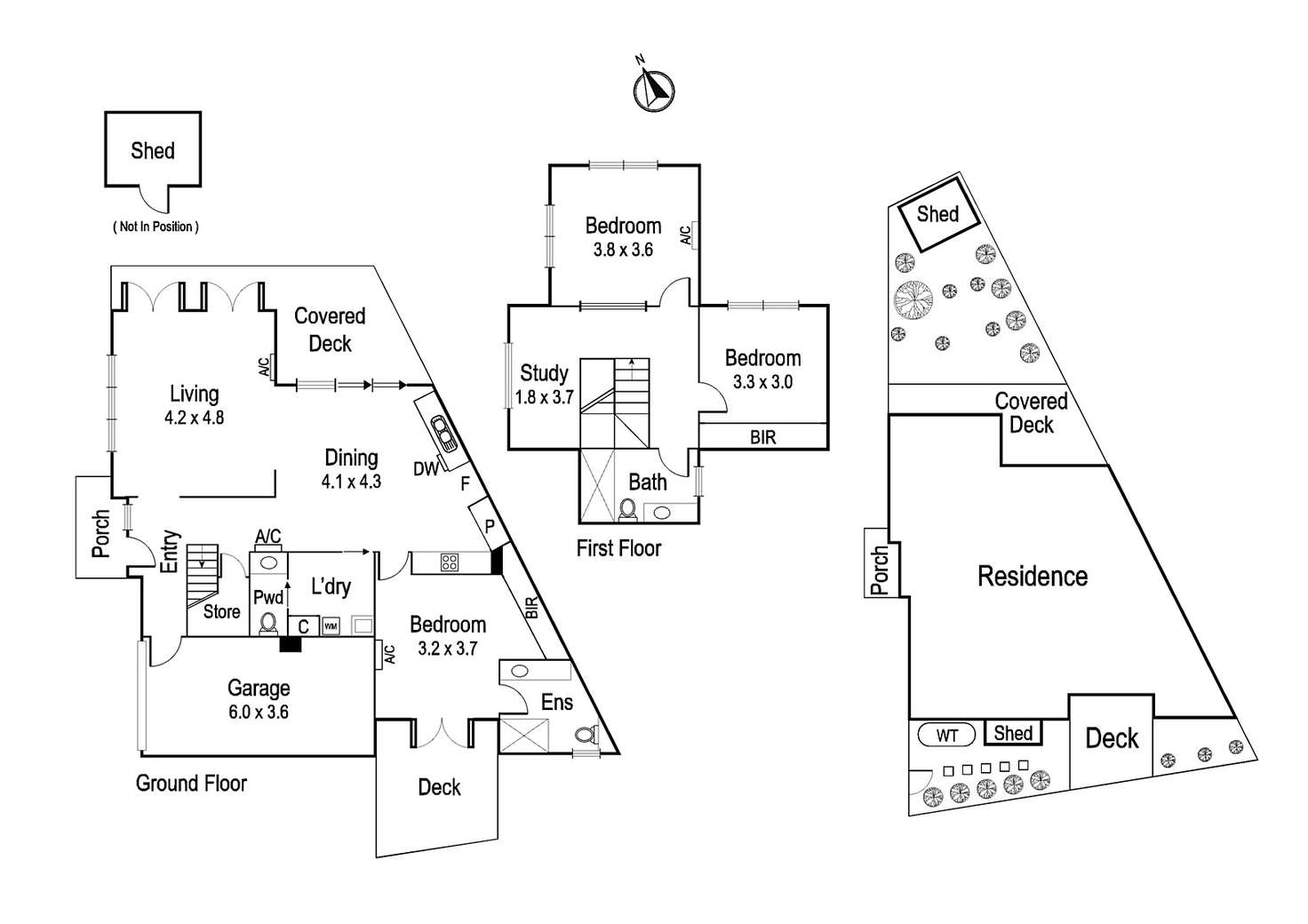 Floorplan of Homely townhouse listing, 3/117 Beatty Street, Ivanhoe VIC 3079