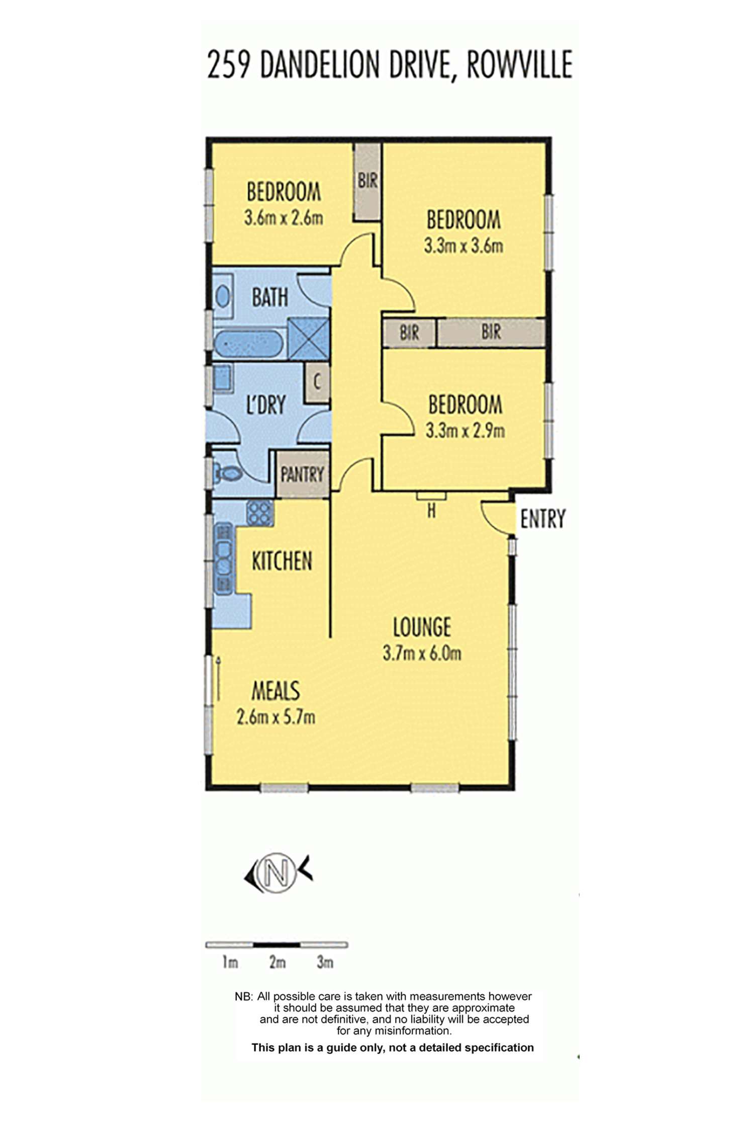 Floorplan of Homely house listing, 259 Dandelion Drive, Rowville VIC 3178
