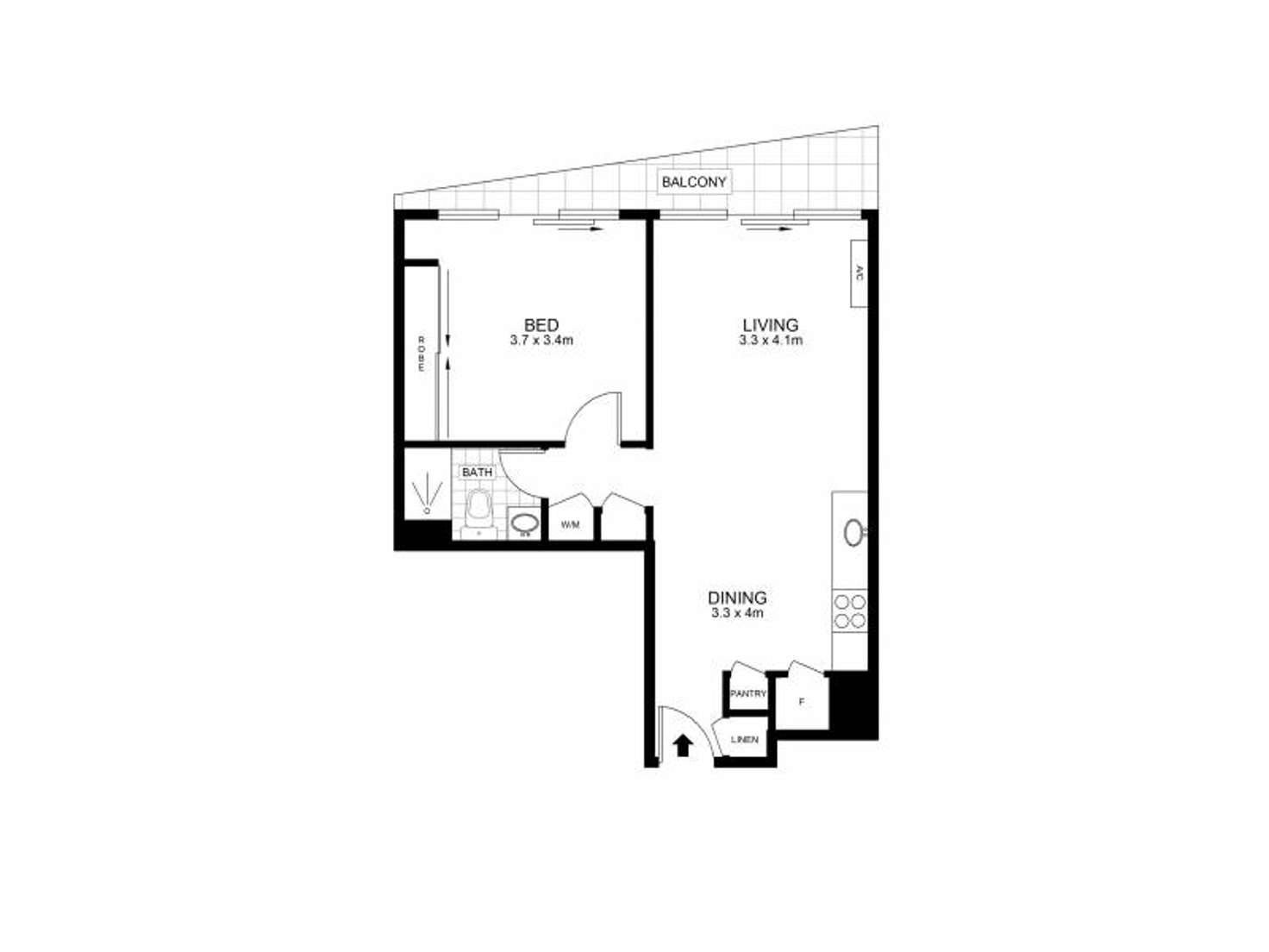 Floorplan of Homely apartment listing, 2808/50 Albert  Road, South Melbourne VIC 3205