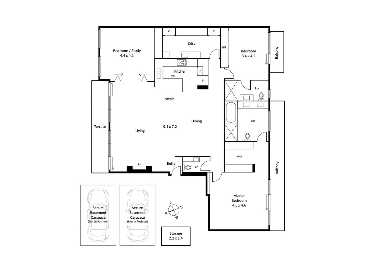 Floorplan of Homely apartment listing, 2/12A Bruce Street, Toorak VIC 3142