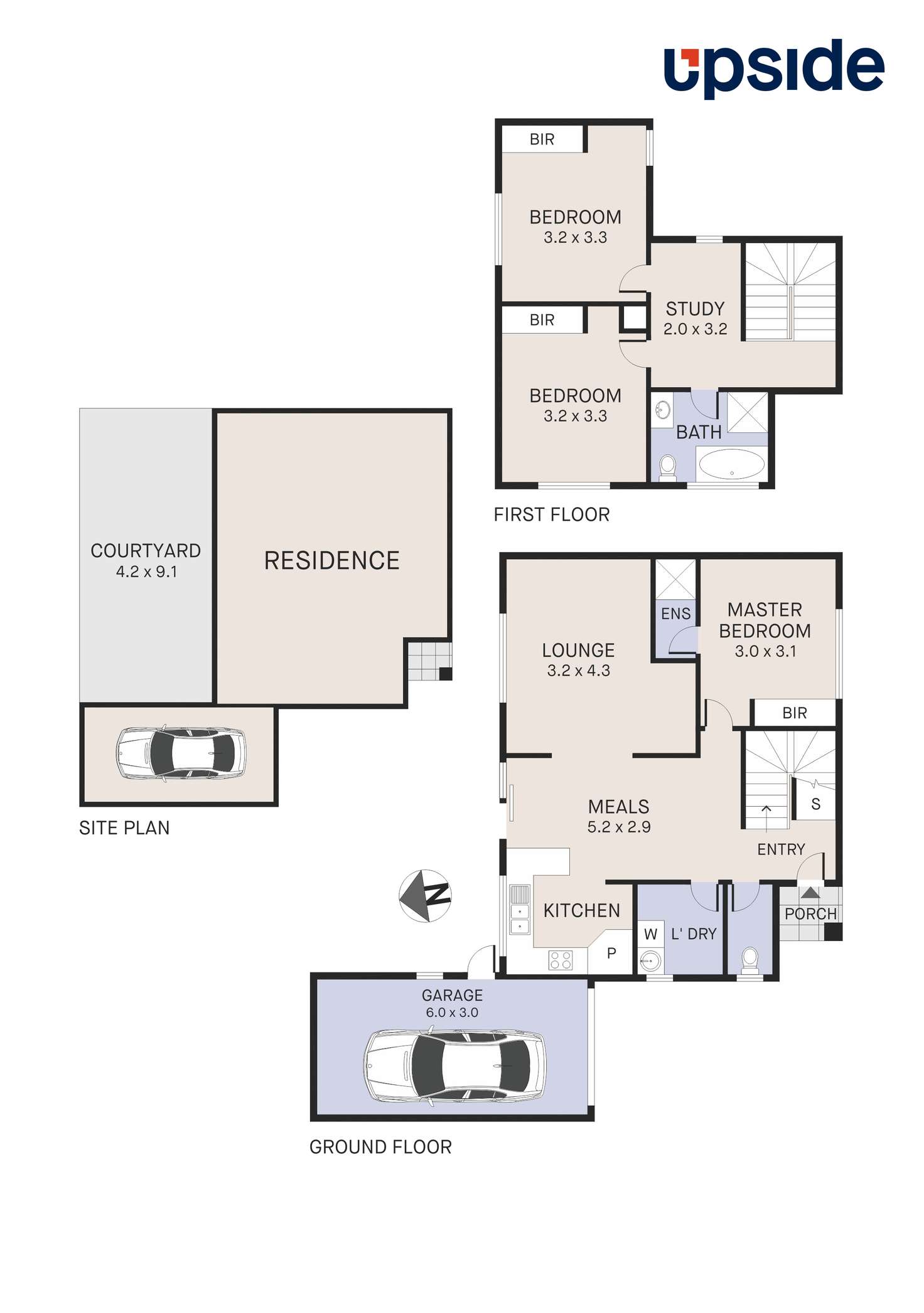 Floorplan of Homely townhouse listing, 2/17 Camperdown Avenue, Sunshine North VIC 3020