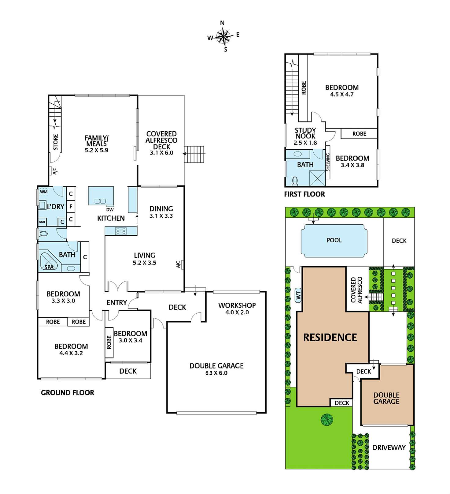 Floorplan of Homely house listing, 5 Holroyd Court, Blackburn South VIC 3130