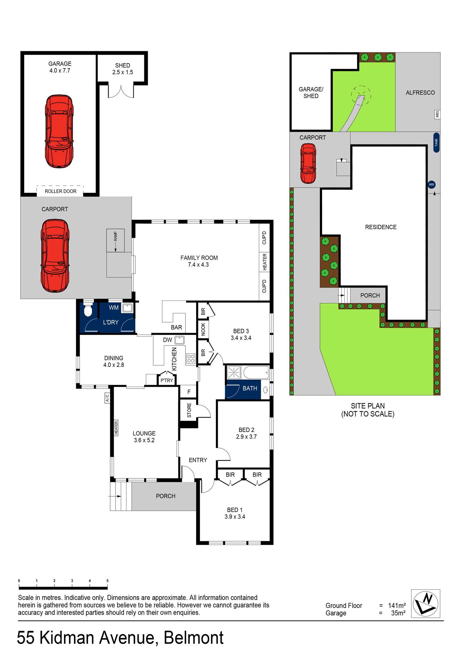 Floorplan of Homely house listing, 55 Kidman Avenue, Belmont VIC 3216
