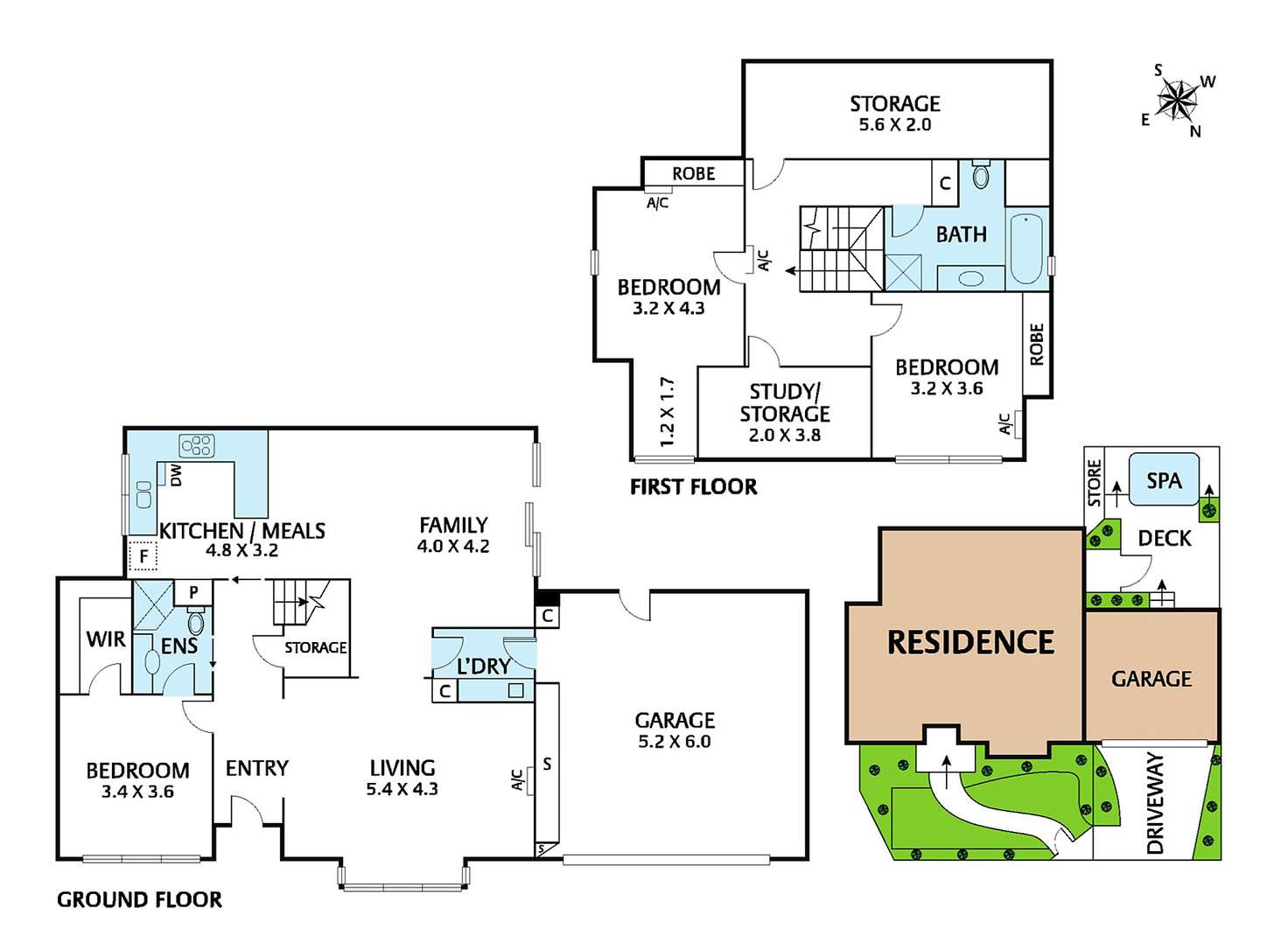 Floorplan of Homely townhouse listing, 1/12 Wooddale Grove, Mitcham VIC 3132