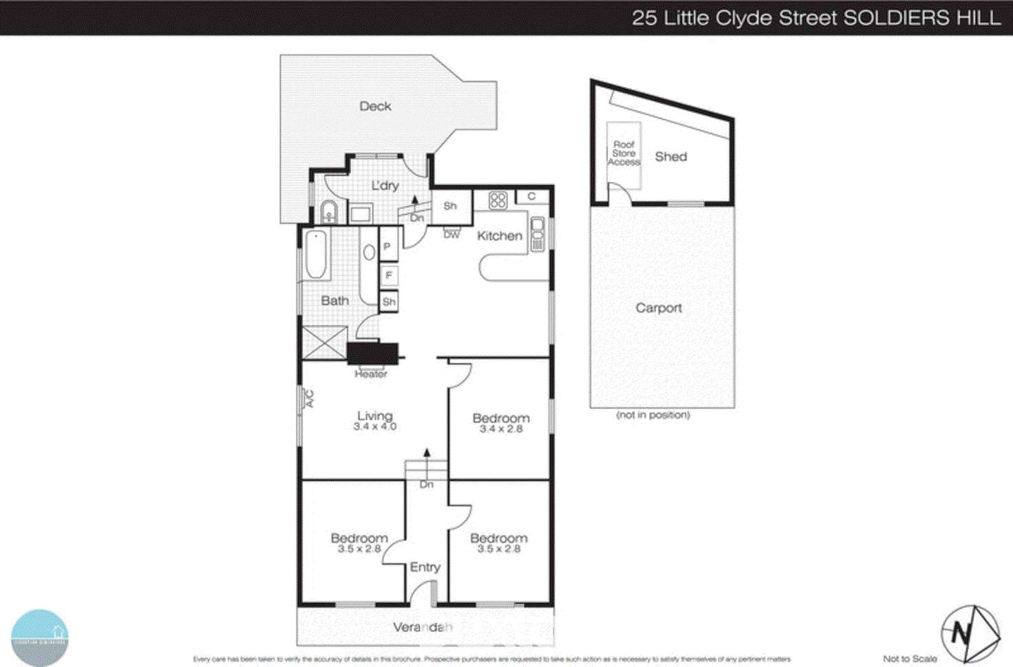 Floorplan of Homely house listing, 25 Little Clyde Street, Soldiers Hill VIC 3350