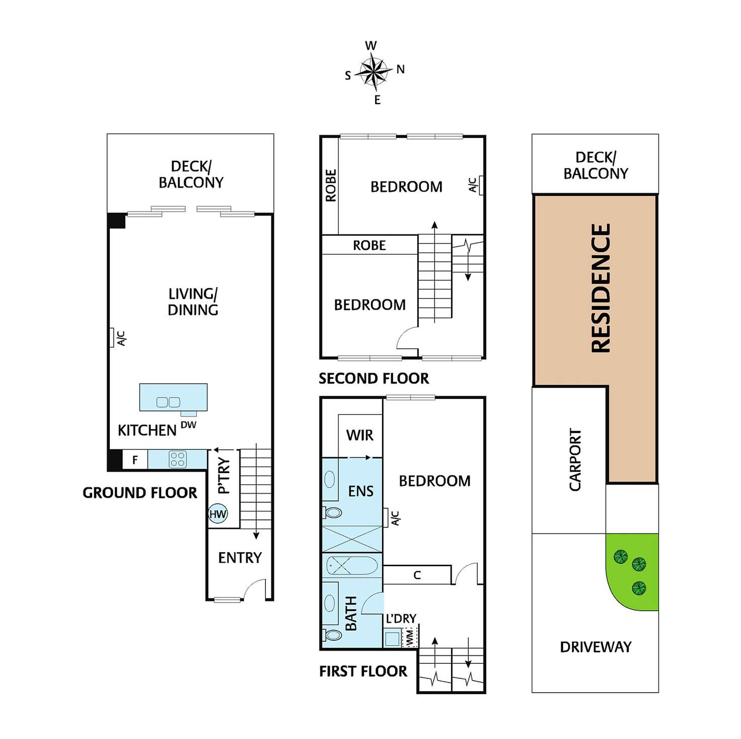 Floorplan of Homely townhouse listing, 9/139 Bond Street, Ivanhoe VIC 3079