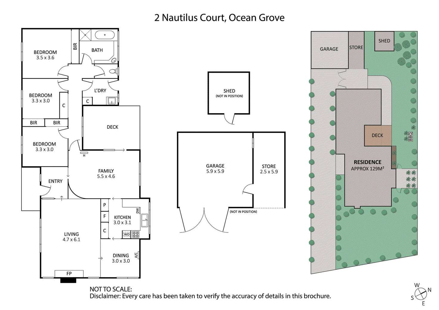 Floorplan of Homely house listing, 2 Nautilus Court, Ocean Grove VIC 3226